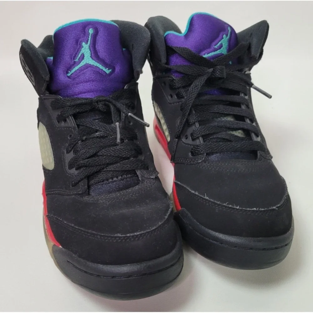Nike Air Jordan 5 Retro Top 3 Black Red cz2989-001 5.5Y‎